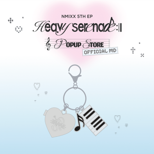 [PRE-ORDER] Heart Pendant Keyring - NMIXX [Heavy Serenade] Pop-Up Store MD