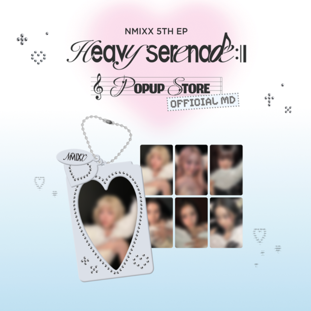 [PRE-ORDER] Photocard Holder Keyring & Photocard Set - NMIXX [Heavy Serenade] Pop-Up Store MD