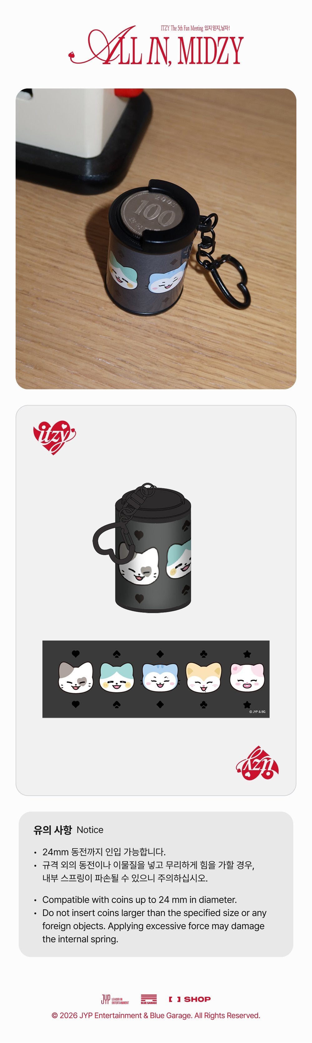 [PRE-ORDER] TWINZY Coin Case Keyring - ITZY 5th Fanmeeting 'All In, MIDZY' MD