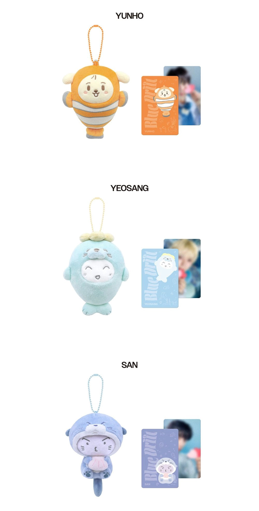 [PRE-ORDER] Plush Sea Collection - ATEEZ 8th Anniversary Exhibition : BLUE DRIFT MD