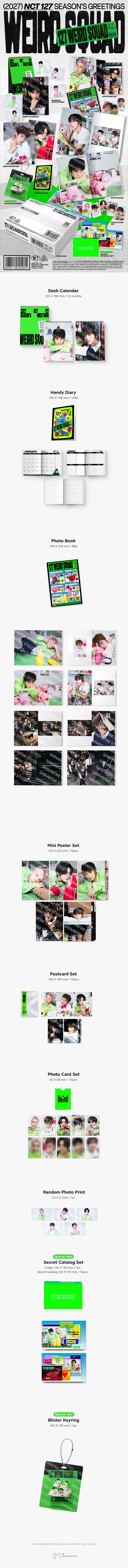 [PRE-ORDER] NCT 127 2027 Seasons Greetings 'Weird Squad'