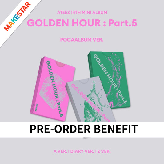 [PRE-ORDER] ATEEZ 14th Mini Album - GOLDEN HOUR : Part.5 POCAALBUM Version (with Pre-Order Benefit Photocard)