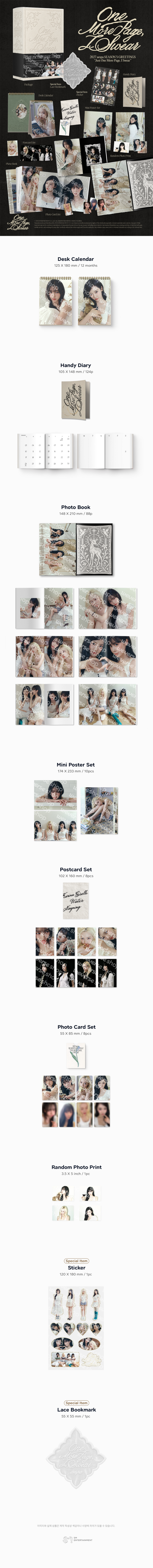 [PRE-ORDER] aespa 2027 Seasons Greetings 'One More Page, I Swear'