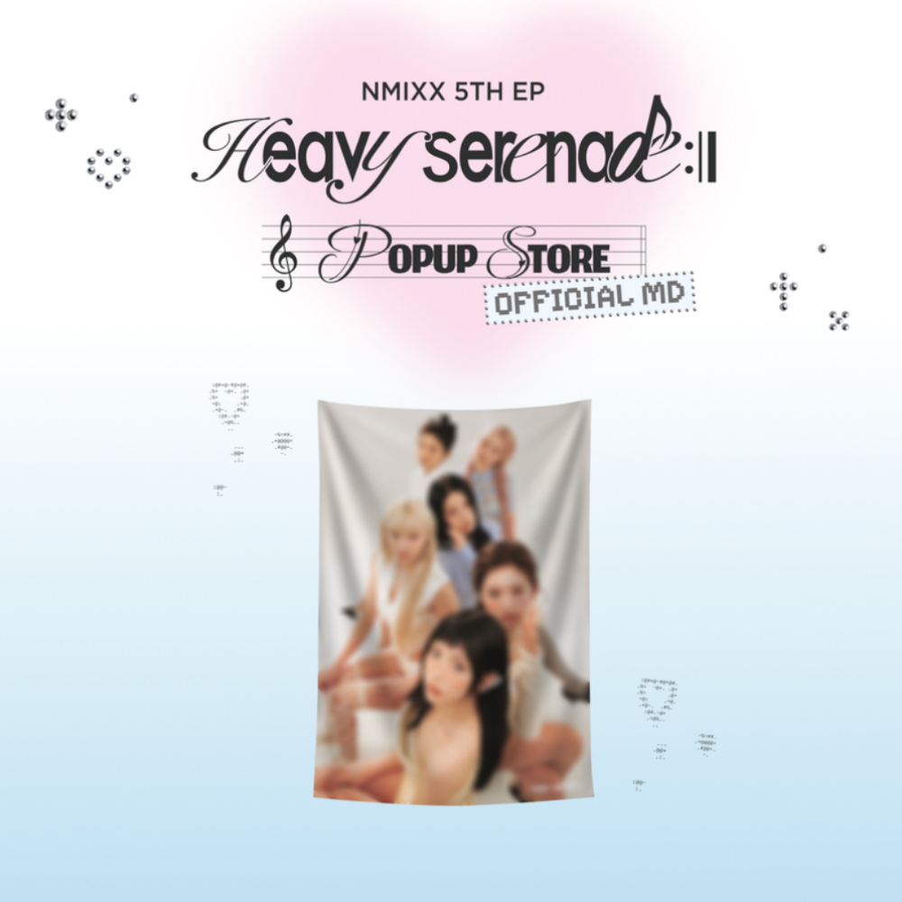 [PRE-ORDER] Chiffon Fabric Poster - NMIXX [Heavy Serenade] Pop-Up Store MD