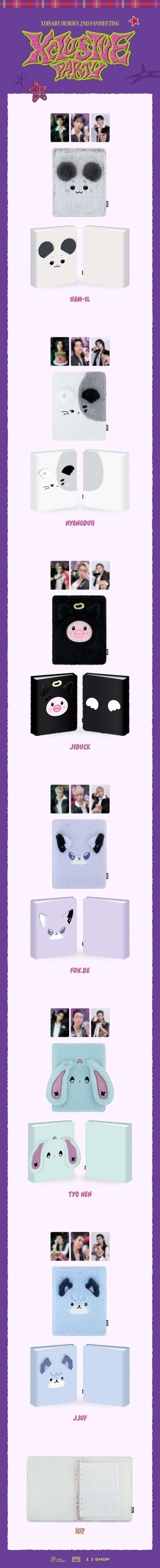 [PRE-ORDER] Xdinary Monsters Plush Photo Binder - Xdinary Heroes 2nd Fanmeeting Xclusive Party MD