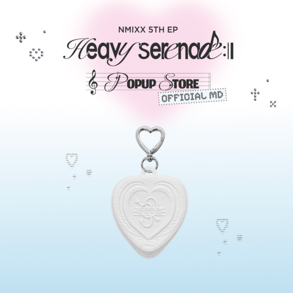 [PRE-ORDER] Heart Clicker Keyring - NMIXX [Heavy Serenade] Pop-Up Store MD
