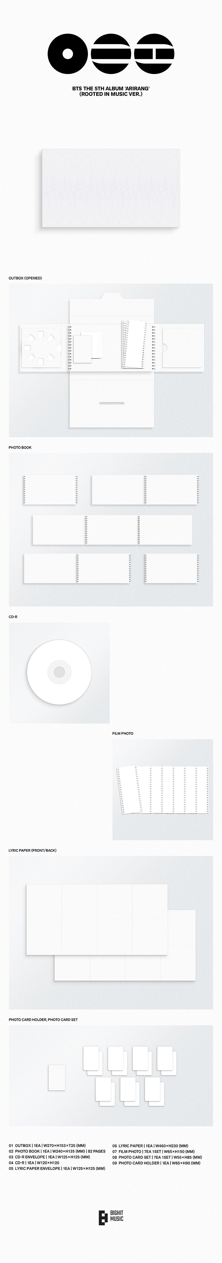 [PRE-ORDER] BTS 5th Album - ARIRANG (Standard Ver.) (with Pre-Order Benefit Photocard)