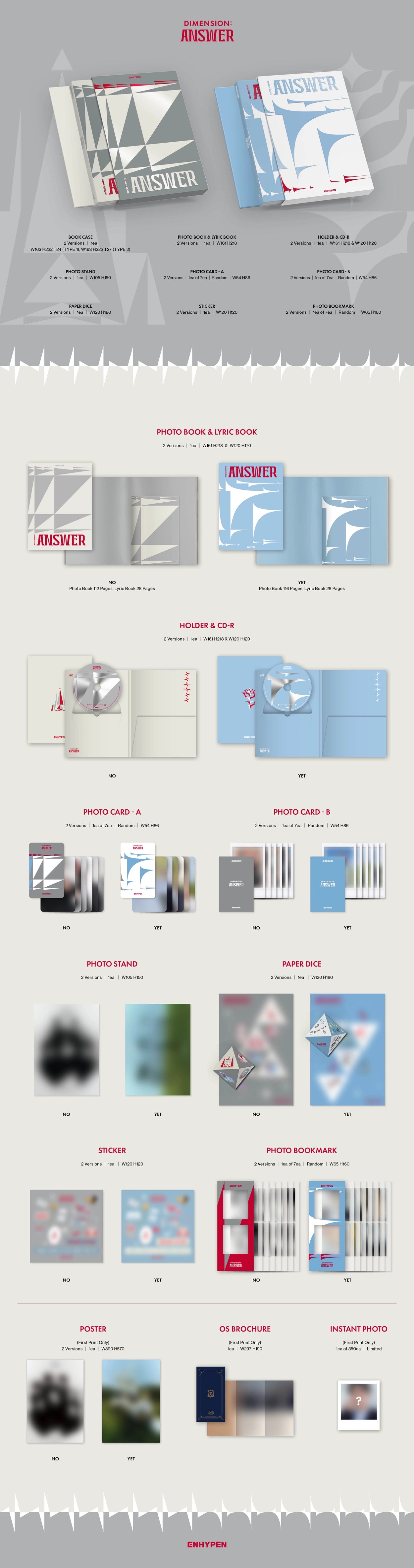 ENHYPEN 1st Full Album Repackage - DIMENSION : ANSWER