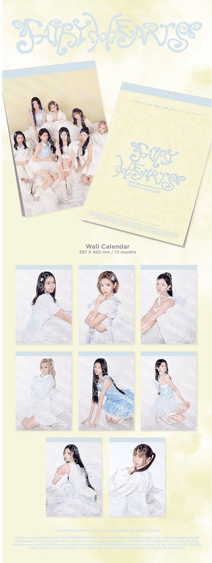 [PRE-ORDER] Heart2Hearts 2027 Seasons Greetings 'Fairy Hearts'