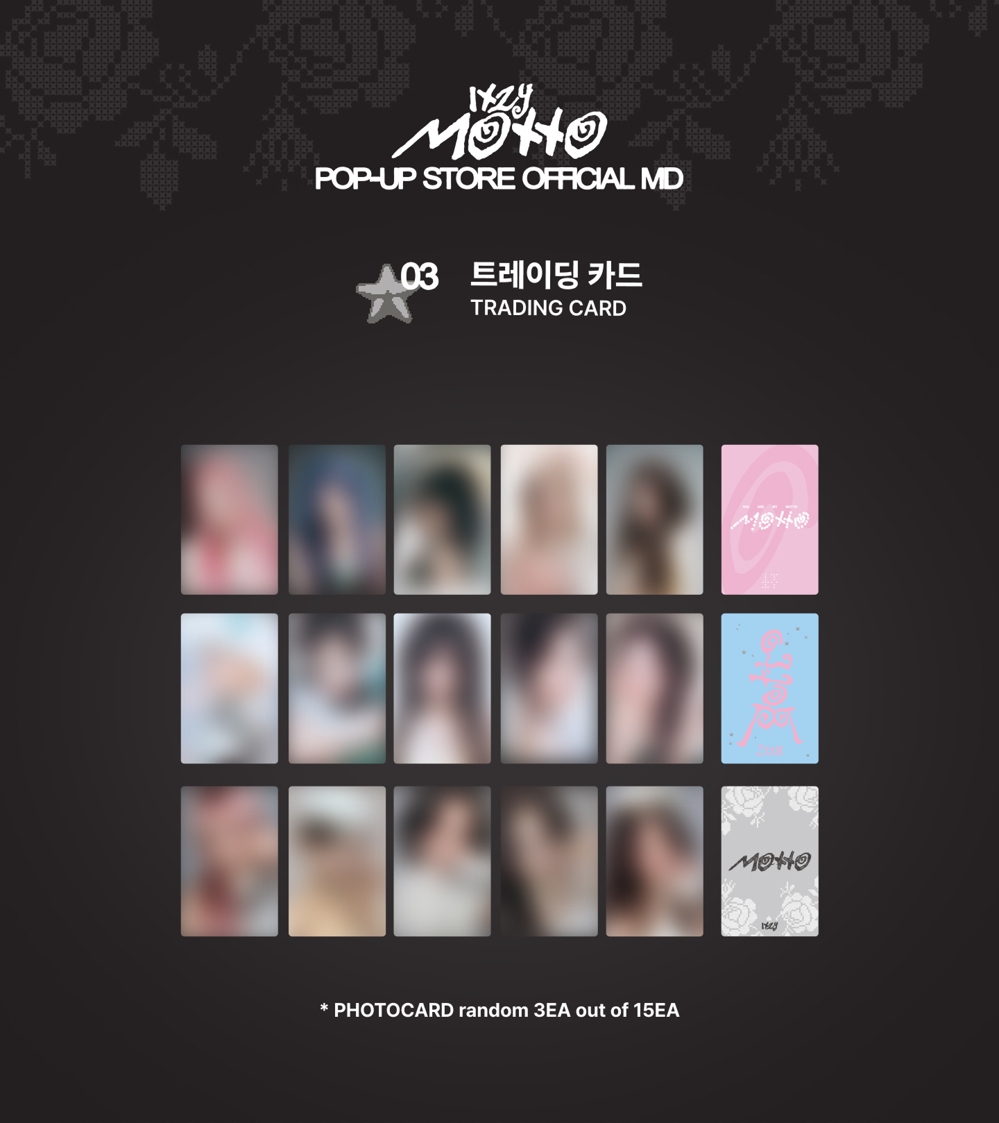 [PRE-ORDER] Trading Card - ITZY Motto Pop-Up Store MD