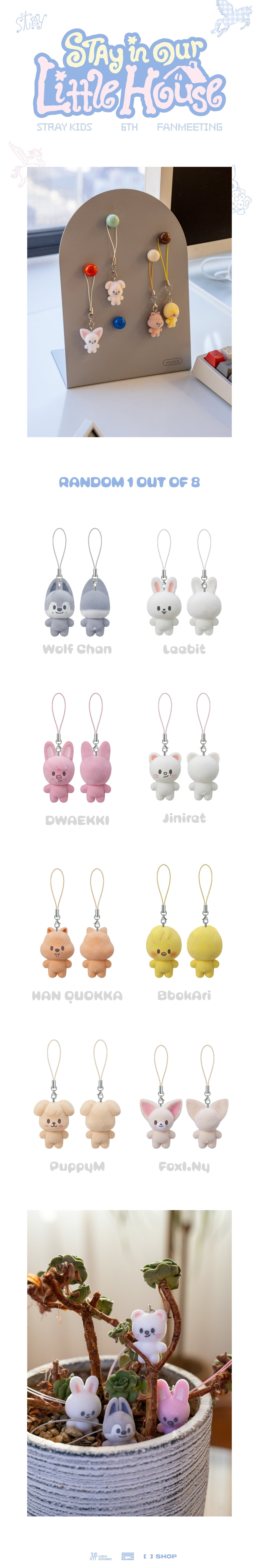 [RESTOCK] SKZOO Mini Charm - Stray Kids 6th Fanmeeting 'STAY in Our Little House' MD