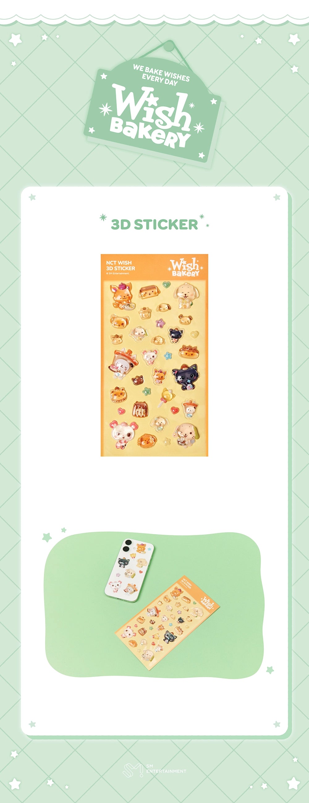 [PRE-ORDER] 3D Sticker - NCT Wish 2026 Pop Up [WISH BAKERY] MD