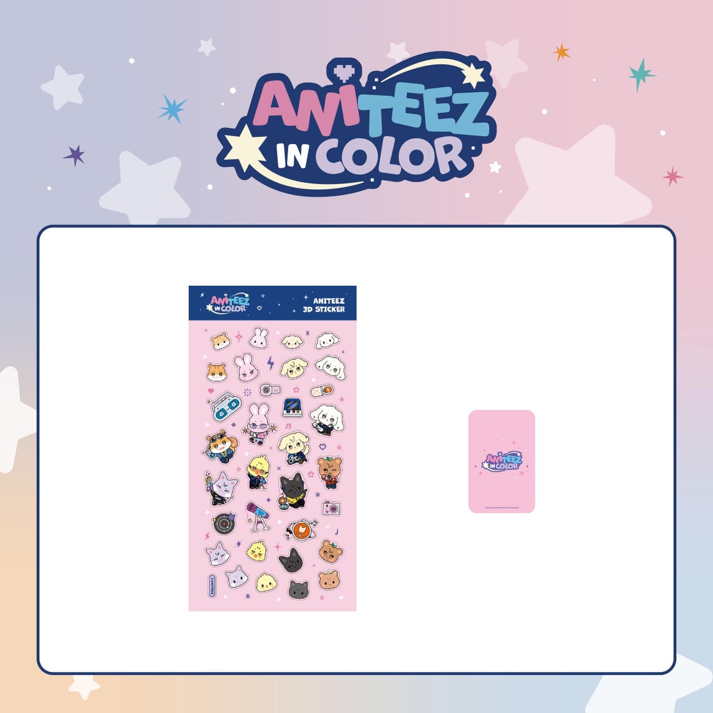 [PRE-ORDER] ANITEEZ 3D Sticker - ATEEZ X ANITEEZ POP-UP STORE [ANITEEZ IN COLOR] MD