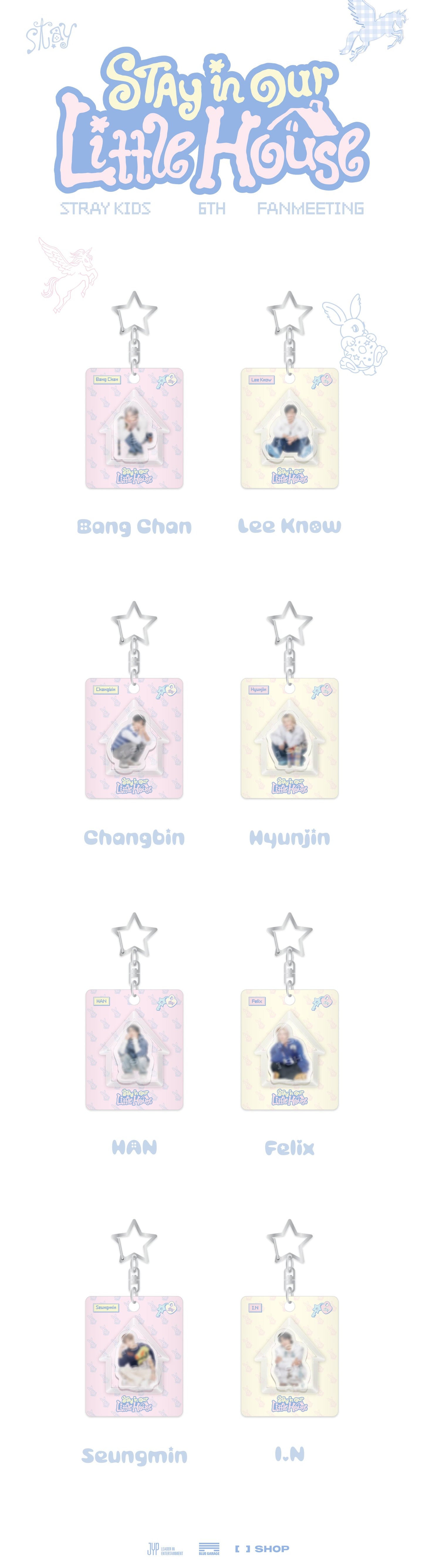 [RESTOCK] Mini Block Keyring - Stray Kids 6th Fanmeeting 'STAY in Our Little House' MD
