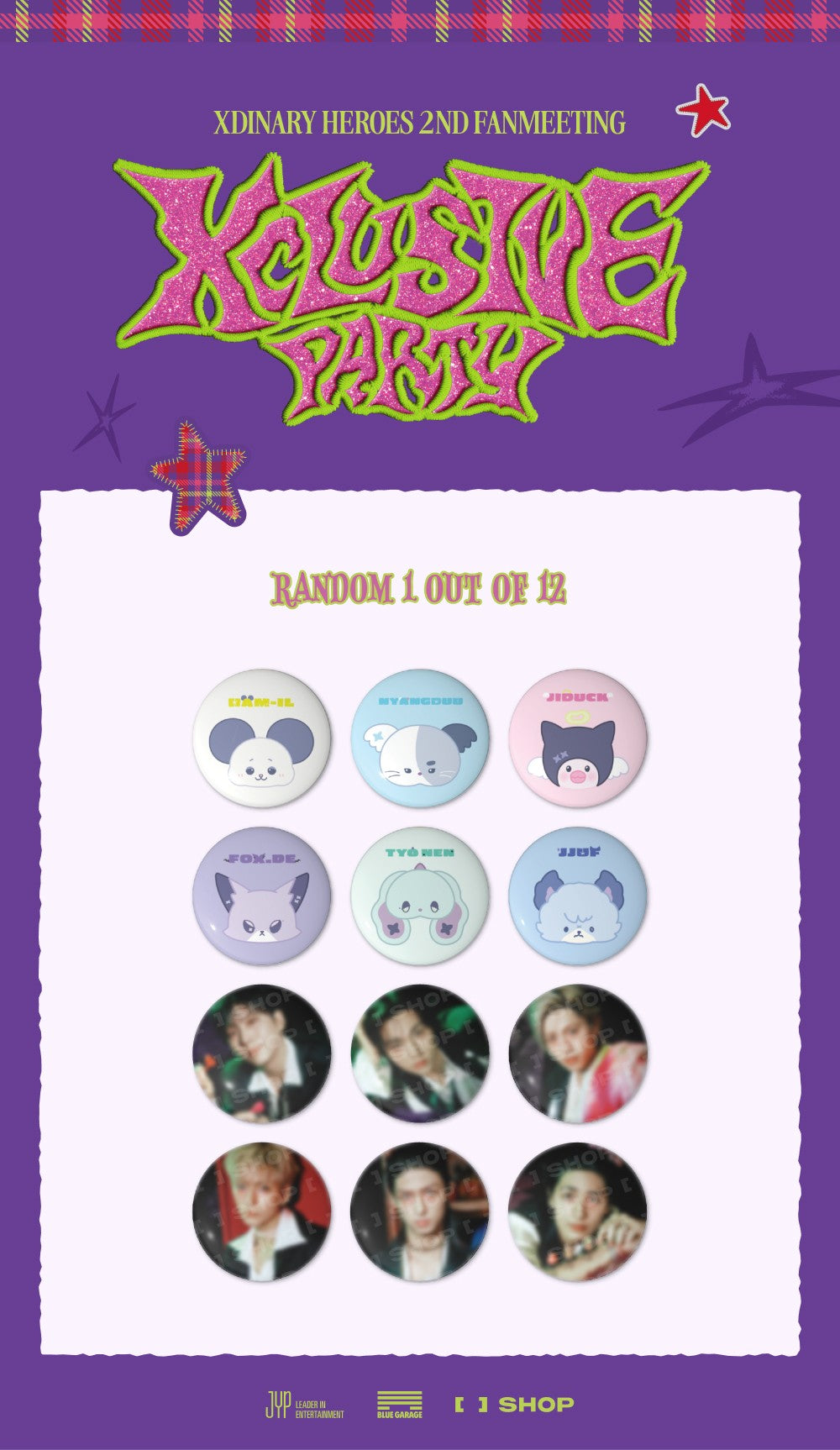 [PRE-ORDER] Trading Can Badge - Xdinary Heroes 2nd Fanmeeting Xclusive Party MD