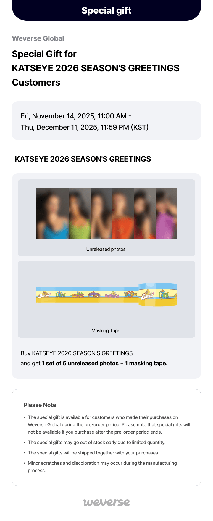 [PRE-ORDER] Katseye 2026 Seasons Greetings 'MOD&MAD'