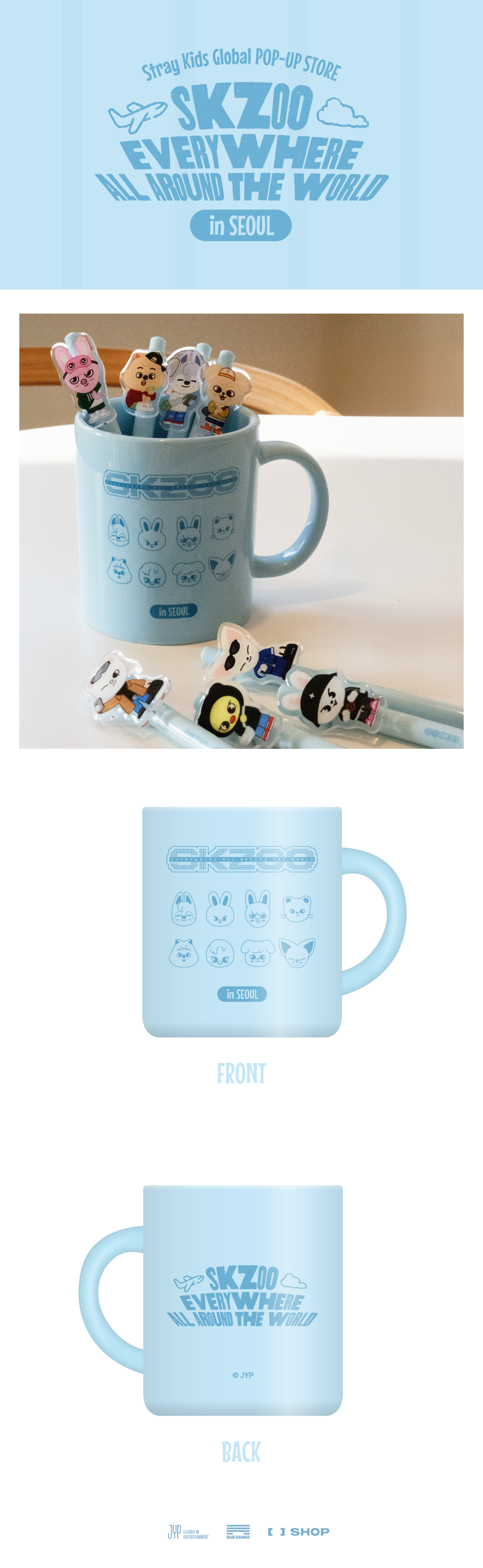 [PRE-ORDER] SKZOO City Mug Seoul Version - Stray Kids SKZOO Everywhere All Around the World Seoul Pop Up MD