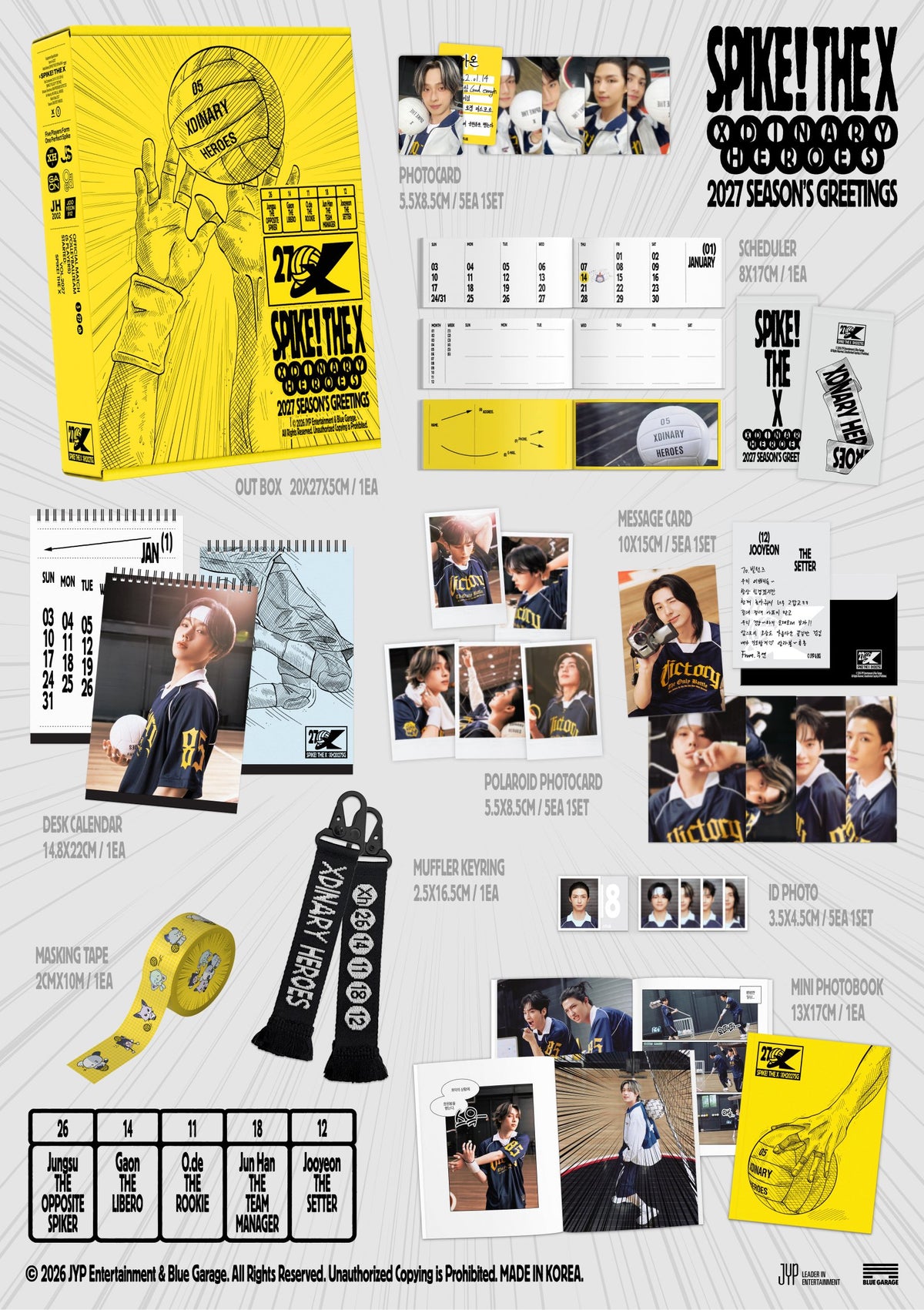 [PRE-ORDER] Xdinary Heroes 2027 Seasons Greetings 'SPIKE! THE X'