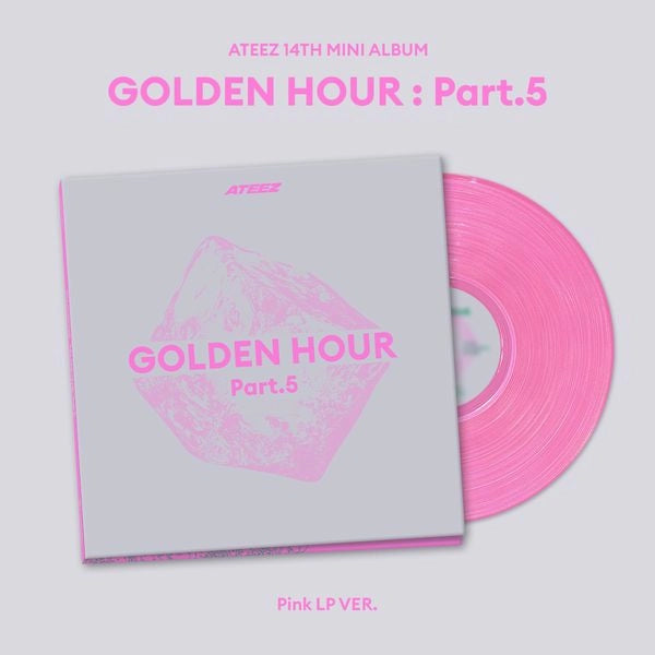 [PRE-ORDER] ATEEZ 14th Mini Album - GOLDEN HOUR : Part.5 PINK LP Version (with Pre-Order Benefit Photocard)