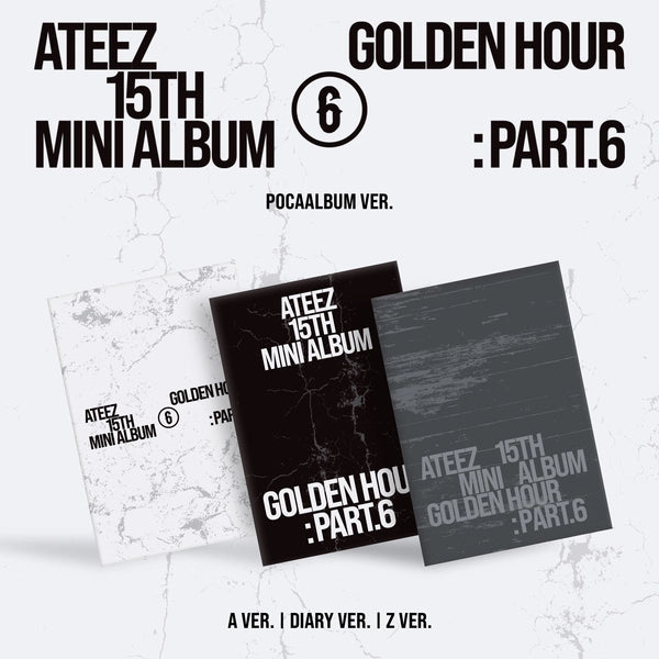 [PRE-ORDER] ATEEZ 15th Mini Album - GOLDEN HOUR : Part 6 (POCAALBUM Ver.) (w/ Pre-Order Benefit)