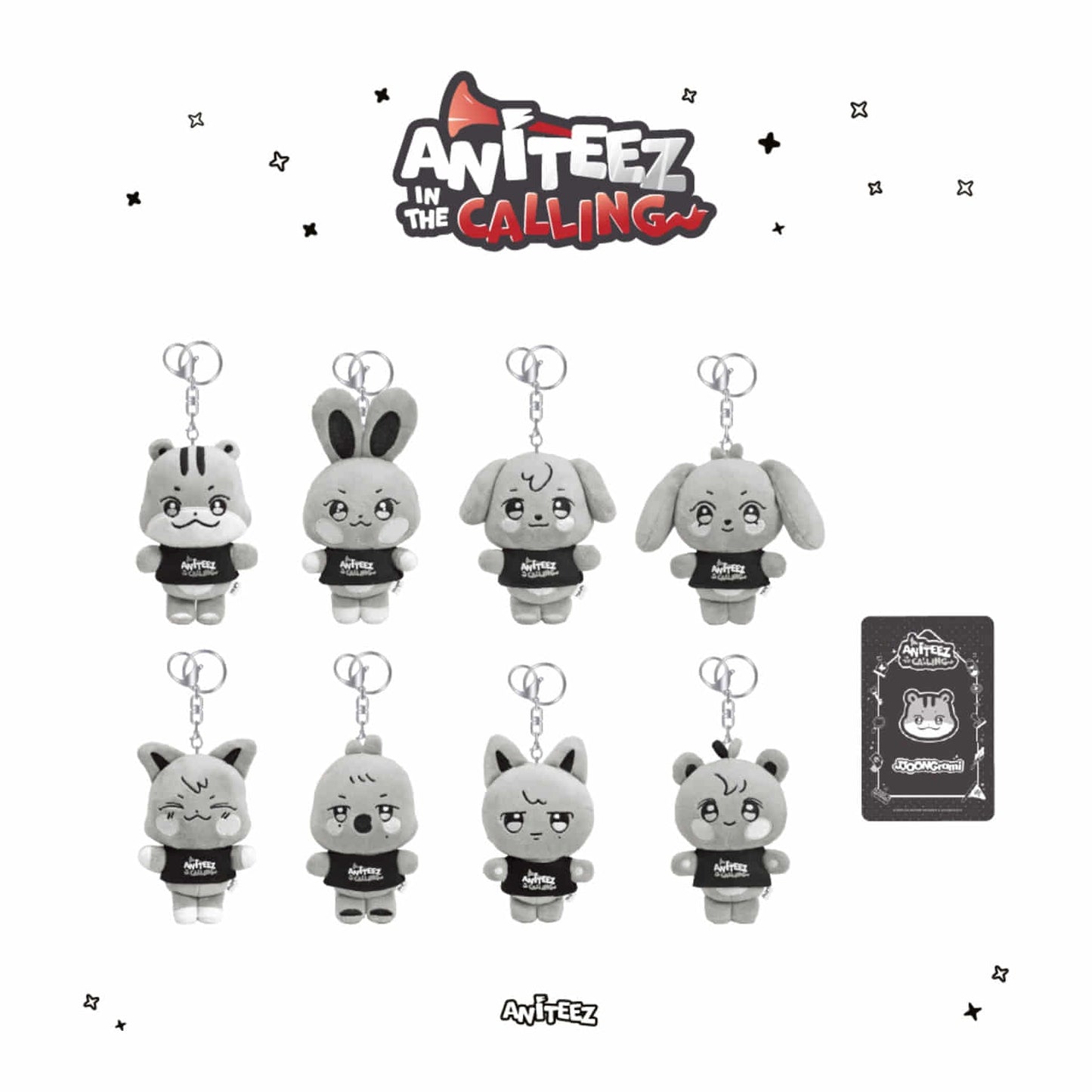 [PRE-ORDER] The Calling ANITEEZ Plush Keyring - ATEEZ x ANITEEZ [ANITEEZ in the Calling MD]