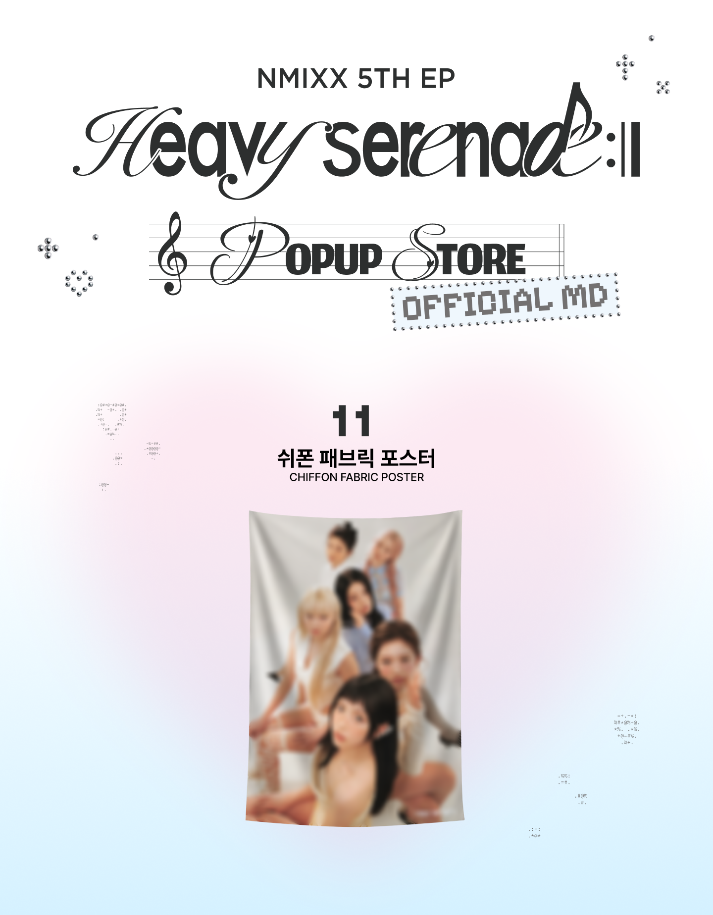 [PRE-ORDER] Chiffon Fabric Poster - NMIXX [Heavy Serenade] Pop-Up Store MD