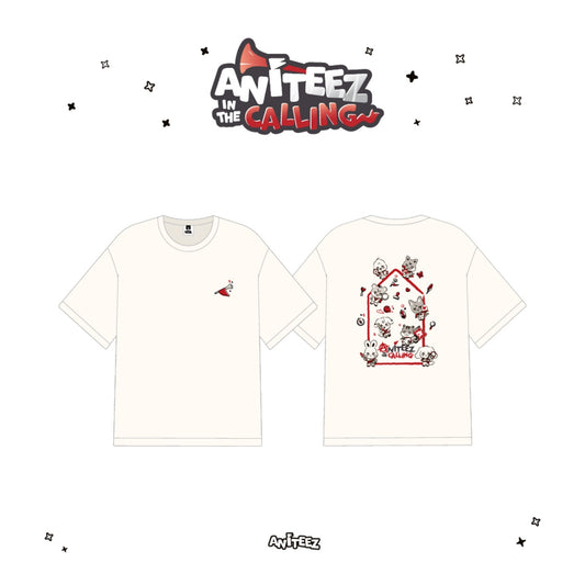 [PRE-ORDER] Cream Short Sleeve T-Shirt - ATEEZ x ANITEEZ [ANITEEZ in the Calling MD]