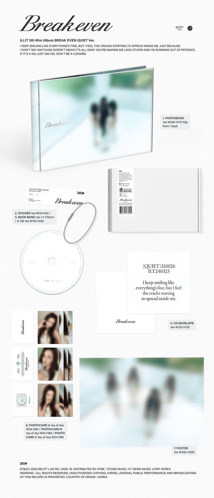 [PRE-ORDER] ILLIT 5th Mini Album - BREAK EVEN (Burning / Quiet / Mad Version)