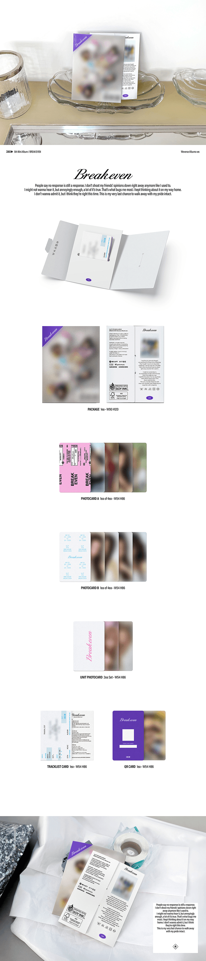 [PRE-ORDER] ILLIT 5th Mini Album - BREAK EVEN (Weverse Albums Version)