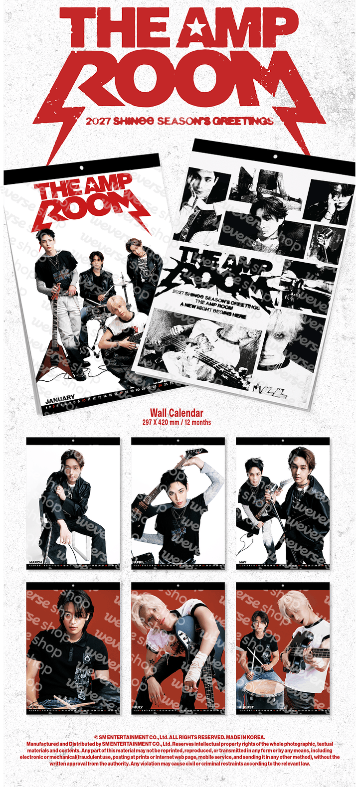 [PRE-ORDER] SHINee 2027 Seasons Greetings 'The Amp Room'