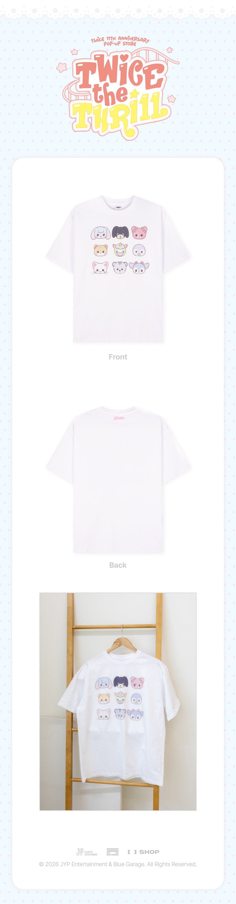 [PRE-ORDER] T-Shirt (White) - TWICE THE THRILL Pop Up MD