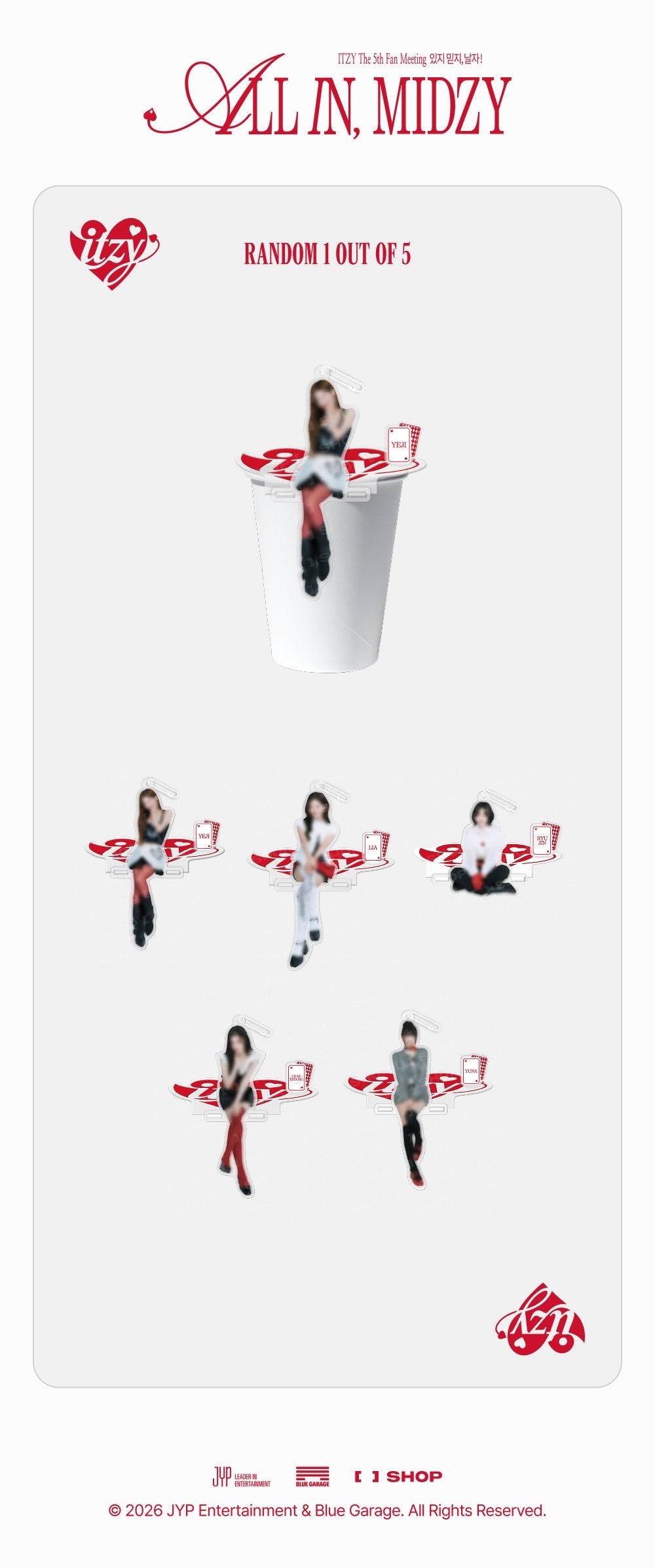 [PRE-ORDER] Secret Acrylic Stopper - ITZY 5th Fanmeeting 'All In, MIDZY' MD