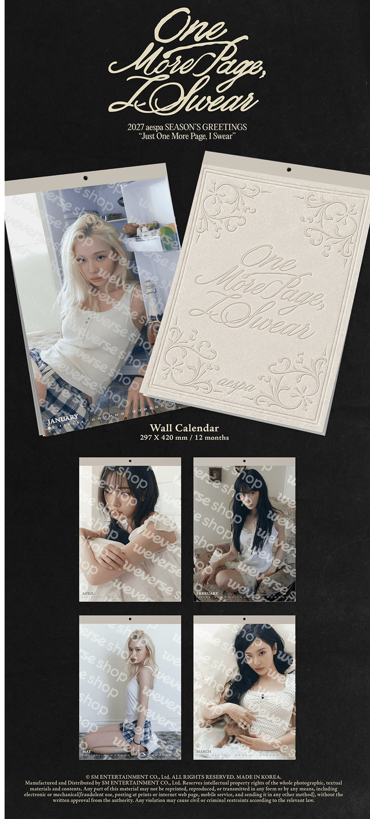 [PRE-ORDER] aespa 2027 Seasons Greetings 'One More Page, I Swear'