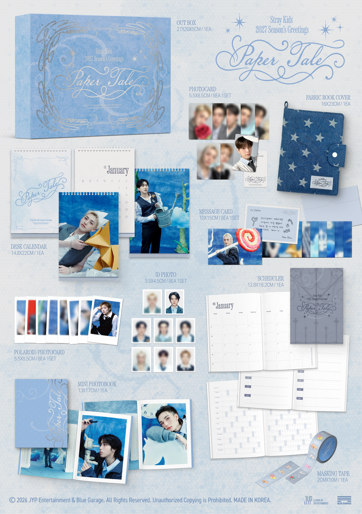 [PRE-ORDER] Stray Kids 2027 Seasons Greetings 'Paper Tale'