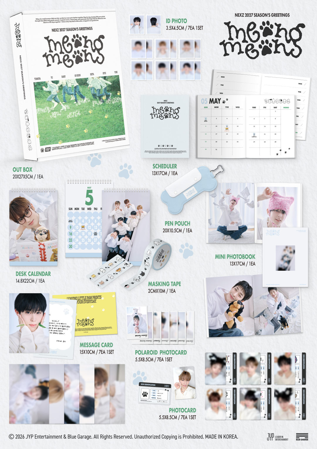 [PRE-ORDER] NEXZ 2027 Seasons Greetings 'meong meong'