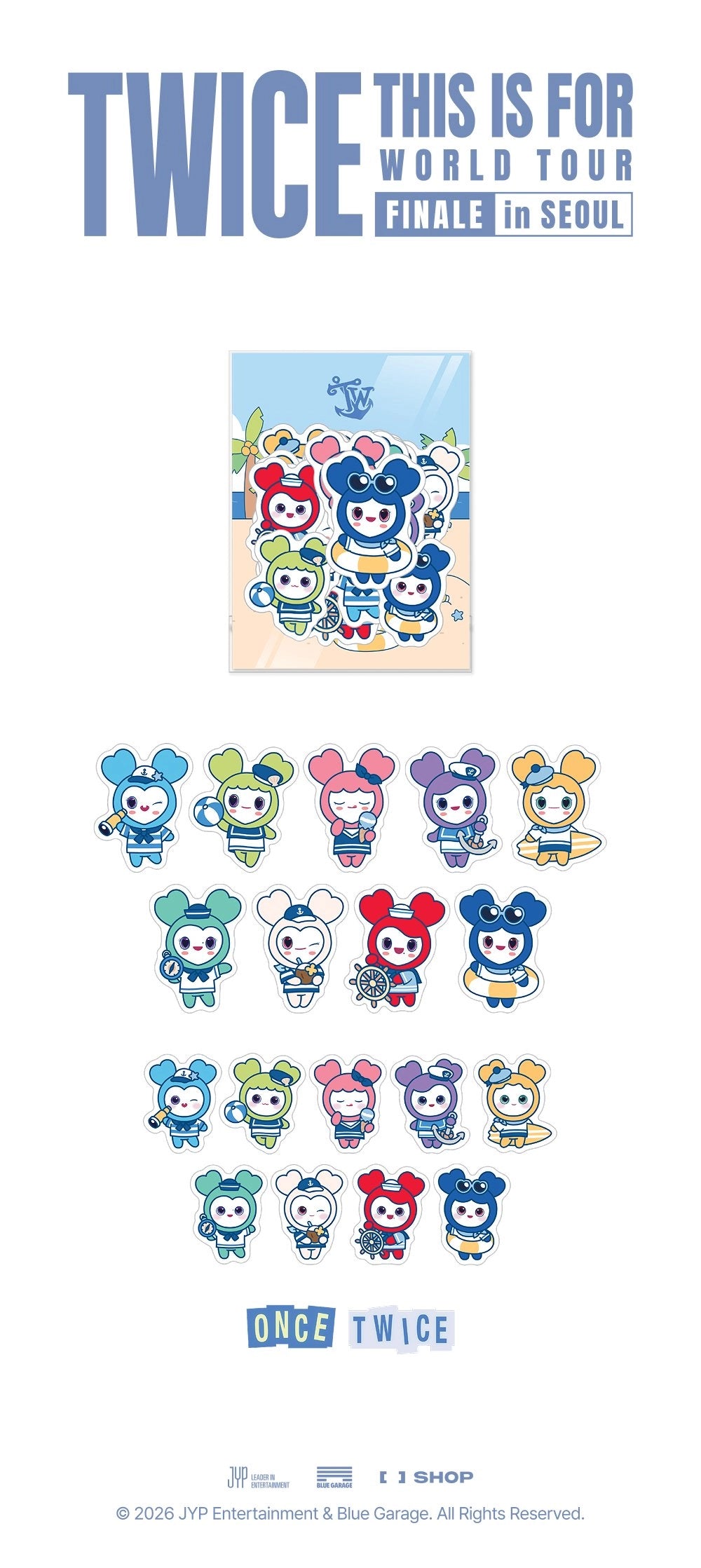[PRE-ORDER] Lovely Removable Sticker Pack - TWICE 2026 World Tour 'THIS IS FOR' Finale in Seoul MD