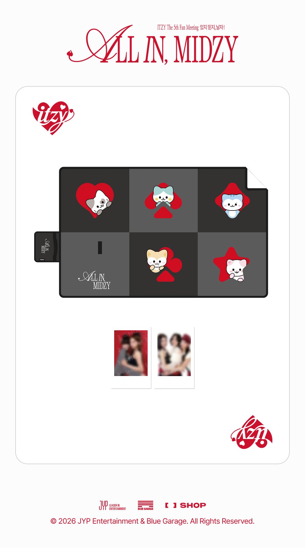 [PRE-ORDER] TWINZY Picnic Mat - ITZY 5th Fanmeeting 'All In, MIDZY' MD