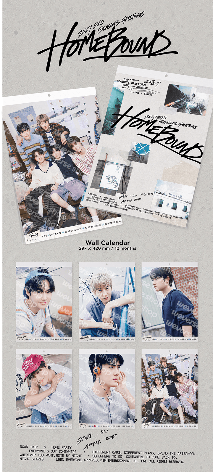 [PRE-ORDER] EXO 2027 Seasons Greetings 'Home Bound'