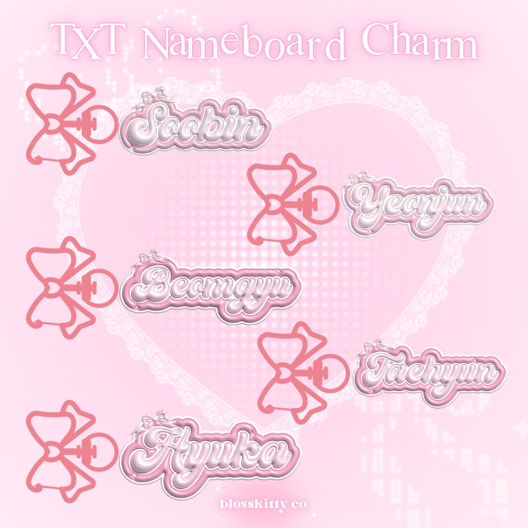 TXT Nameboard Charm