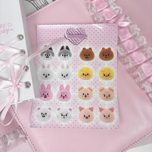 SKZOO Happy/Sad Sticker Sheet - blosskittyco