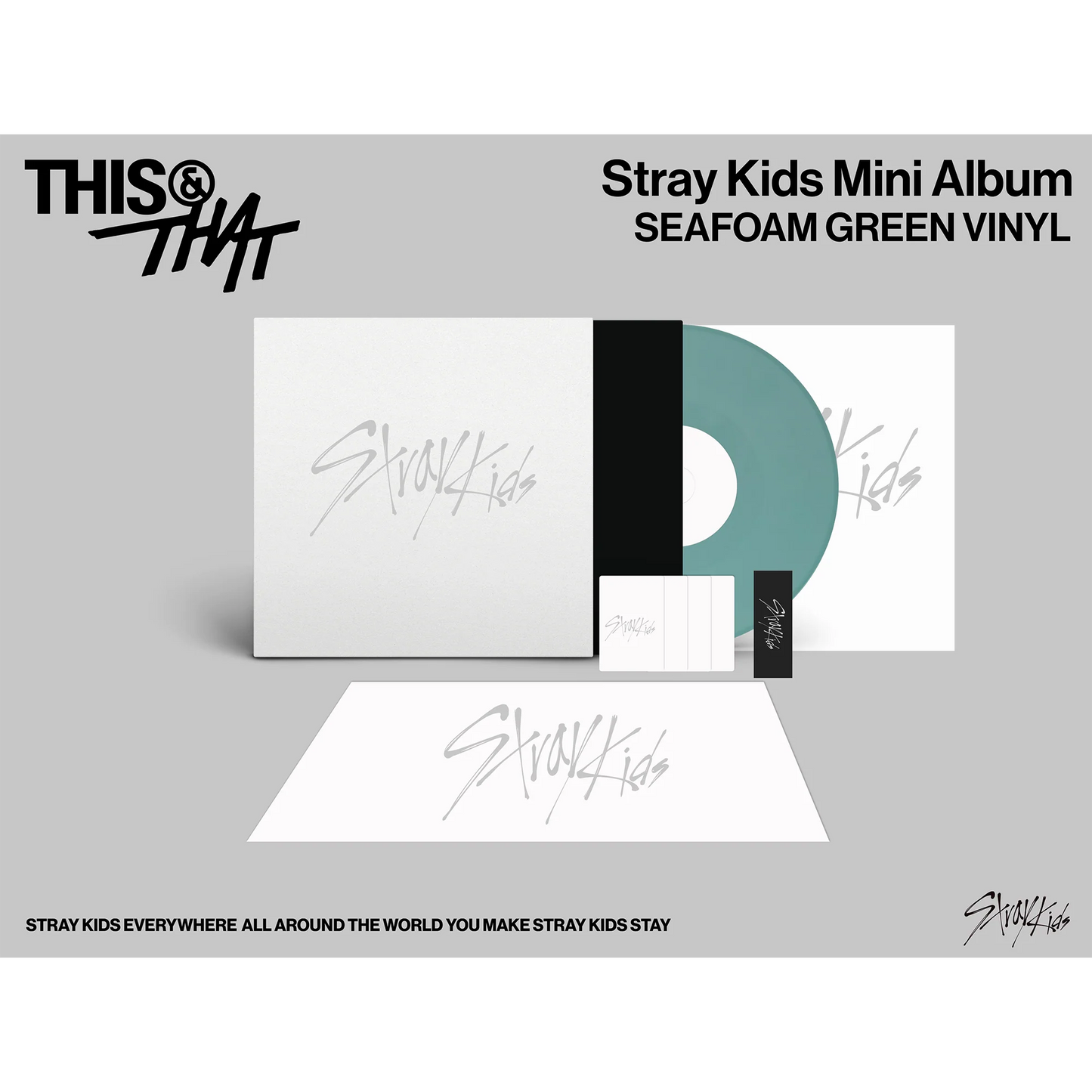 [PRE-ORDER] Stray Kids 10th Mini Album - THIS & THAT (Seafoam Green Vinyl) (D2C Exclusive)