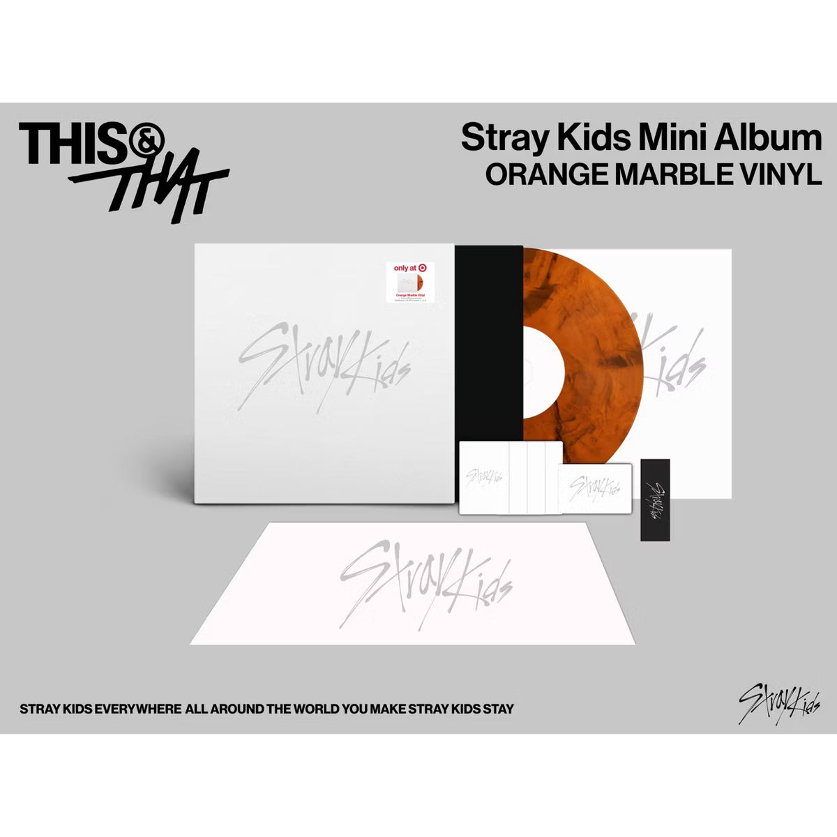 [PRE-ORDER] Stray Kids 10th Mini Album - THIS & THAT (Orange Marble Vinyl) (USA Target Exclusive)