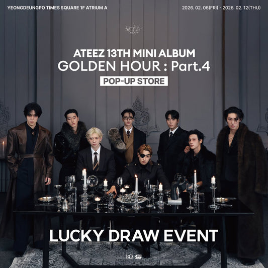 [PRE-ORDER] ATEEZ 13th Mini Album - GOLDEN HOUR : Part.4 Lucky Draw [ATEEZ 'Golden Hour : Part 4 Pop Up Store MD]