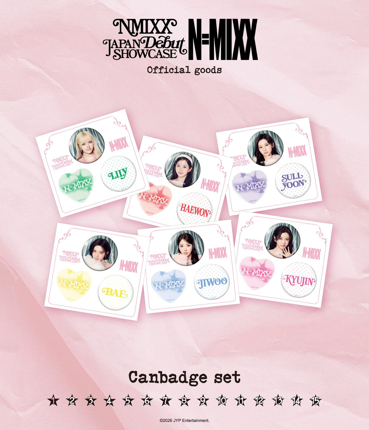 [PRE-ORDER] Can Badge Set - NMIXX Japan Debut Showcase 'N=MIXX' MD
