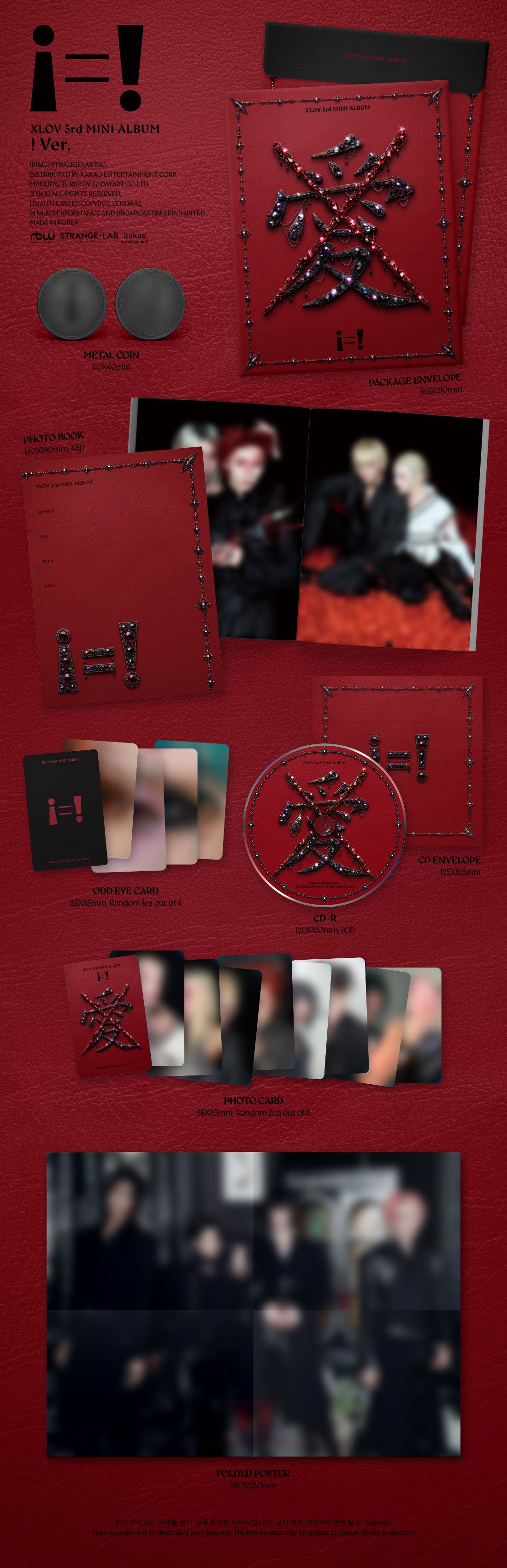 [PRE-ORDER] XLOV 3rd Mini Album - i=! (! Ver.) (w/ Pre-Order Benefit)