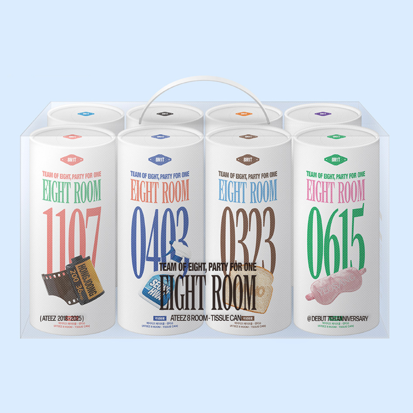 [PRE-ORDER] Tissue Can Set - ATEEZ 8ROOM Pop Up Store