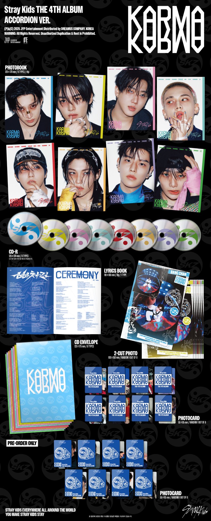 [PRE-ORDER] Stray Kids 4th album 'KARMA' - Accordian Version