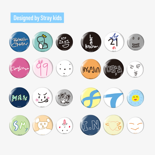 [PRE-ORDER] Badge Set - Stray Kids World Tour 'RUN IT' Japan MD