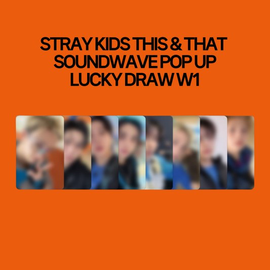[PRE-ORDER] Stray Kids 10th Mini Album - THIS & THAT Pop Up Store Soundwave Lucky Draw Week 1 Photocard