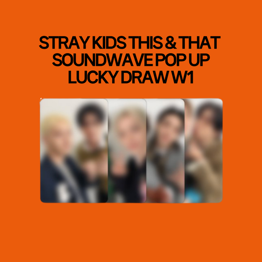 [PRE-ORDER] Stray Kids 10th Mini Album - THIS & THAT Pop Up Store Soundwave Lucky Draw Week 1 Unit Photocard